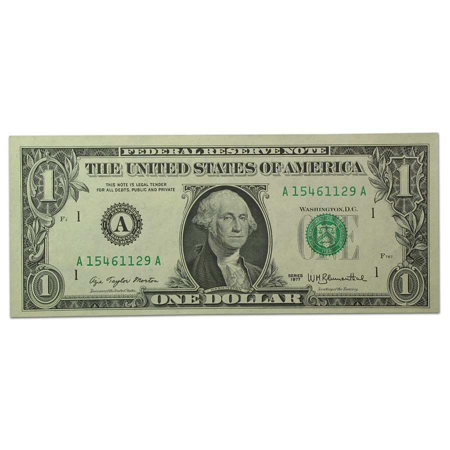 1977 (A-Boston) $1.00 FRN CU (Fr#1909-A)