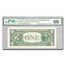 1977-A (E-Rich) $1 FRN CU-66 EPQ PMG (Fr#1910-E) Overprint Error
