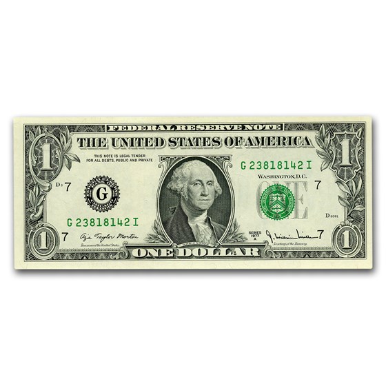 1977-A (G-Chicago) $1.00 FRN CU (Fr#1910-G) 1977-A (G-Chicago) $1.00 FRN CU (Fr#1910-G)