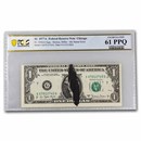 1977-A (G-Chicago) $1 FRN MS-61 PCGS (Fr#1910-G) Ink Smear
