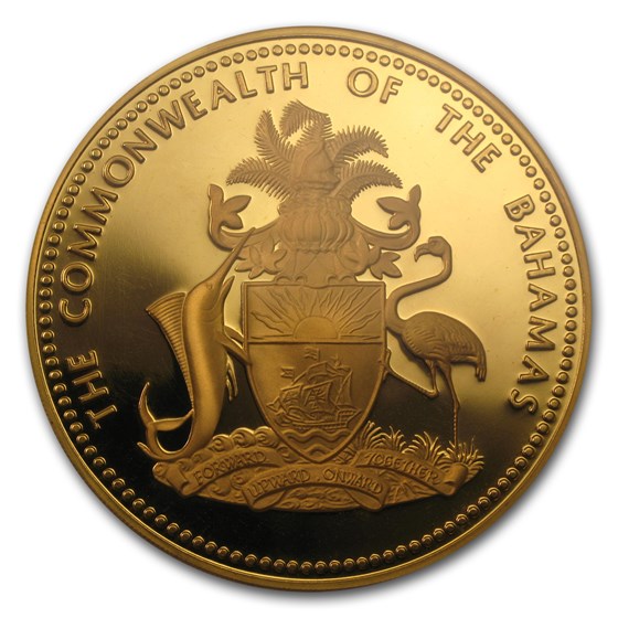 Buy 1977 Bahamas 12 oz Proof Gold 2500 PR67 PCGS APMEX