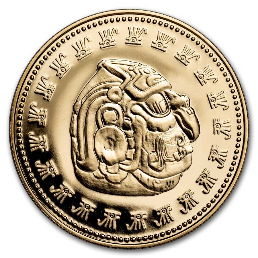 1977 Belize Proof Gold 100 Dollar Kinich Ahau