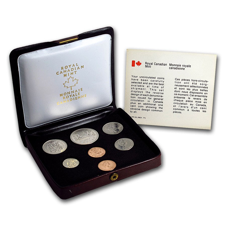 Buy 1977 Canada 7 Coin Nickel Custom Set Red Case | APMEX