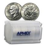 1977 Clad Eisenhower Dollar 20-Coin Roll BU
