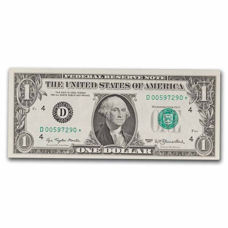 1977* (D-Cleveland) $1.00 FRN CU (Fr#1909-D*) Star Note!