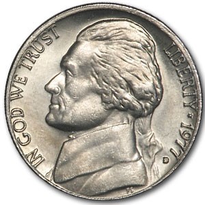 1977-D Jefferson Nickel BU 1977-D Jefferson Nickel BU