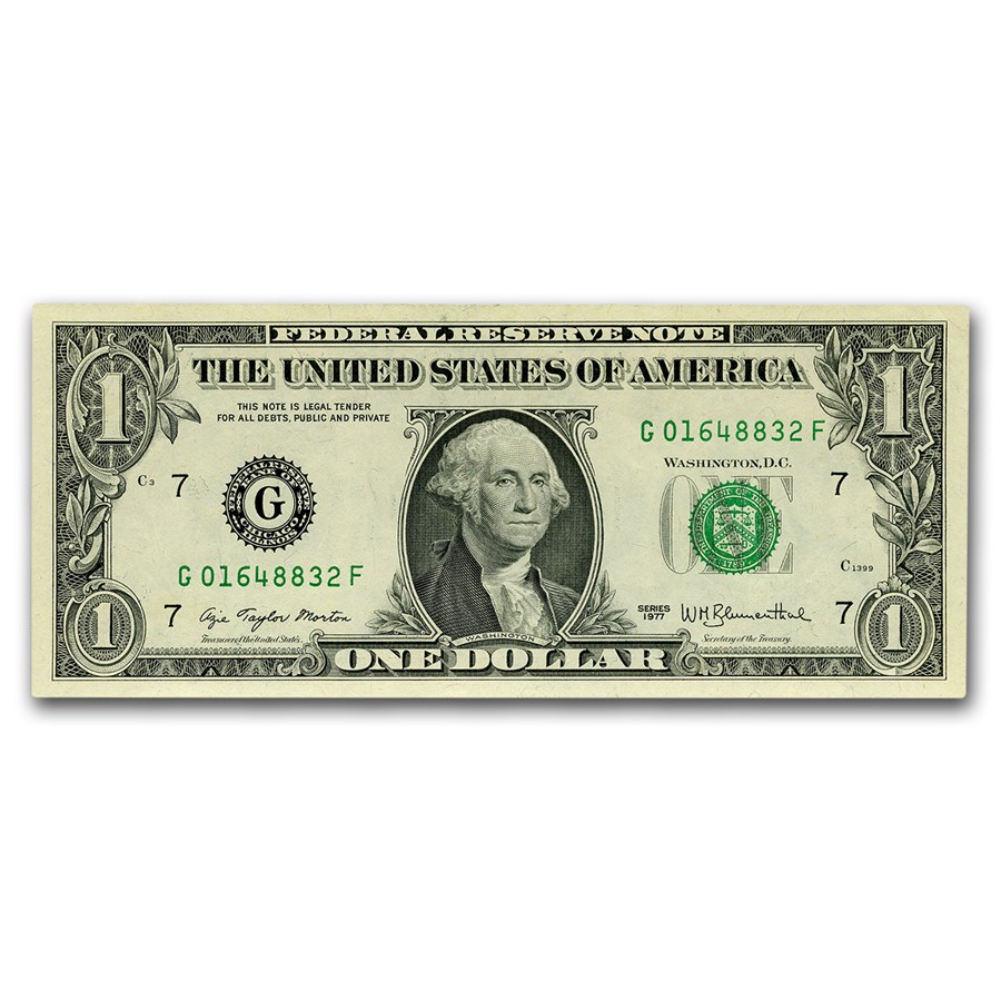 1977 (G-Chicago) $1.00 FRN CU (Fr#1909-G)