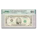 1977 (G-Chicago) $5 FRN CU-64 EPQ PMG(Fr#1974-G) Insufficient Ink