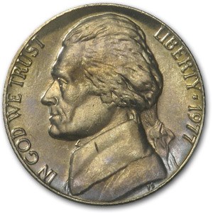 1977 Jefferson Nickel BU