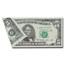 1977 (L-San Francisco) $5 FRN AU-58 EPQ PMG (Fr#1974-L) Fold Over