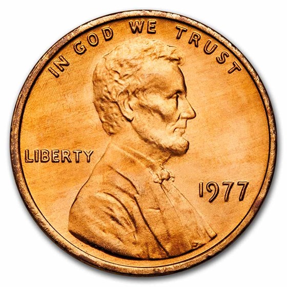 1977 Lincoln Cent BU (Red) 1977 Lincoln Cent BU (Red)