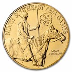 1977 Malaysia Gold 200 Ringgit Southeast Asia Games BU