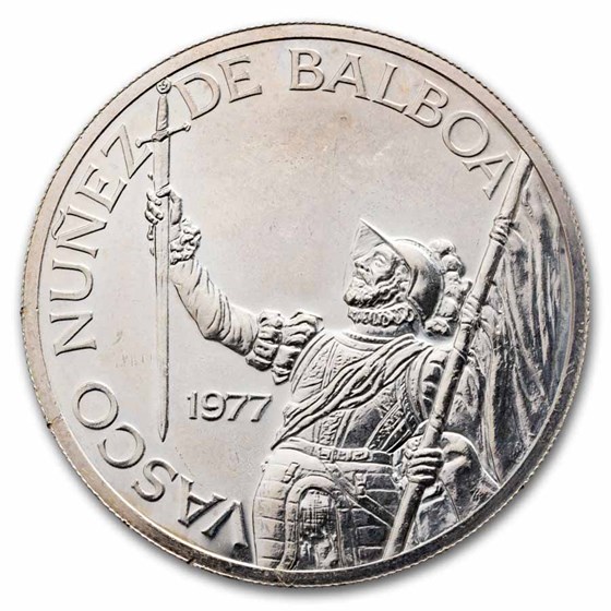 1977 Panama Silver 20 Balboas Proof (Details)