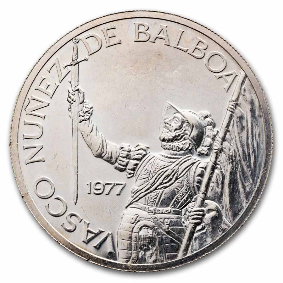 1977 Panama Silver 20 Balboas Proof (Details)