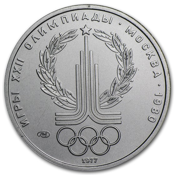 1977 Russia Platinum 150 Roubles (Olympics, .999 Fine) 1977 Russia Platinum 150 Roubles (Olympics, .999 Fine)