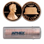 1977-S Lincoln Cent 50-Coin Roll Proof