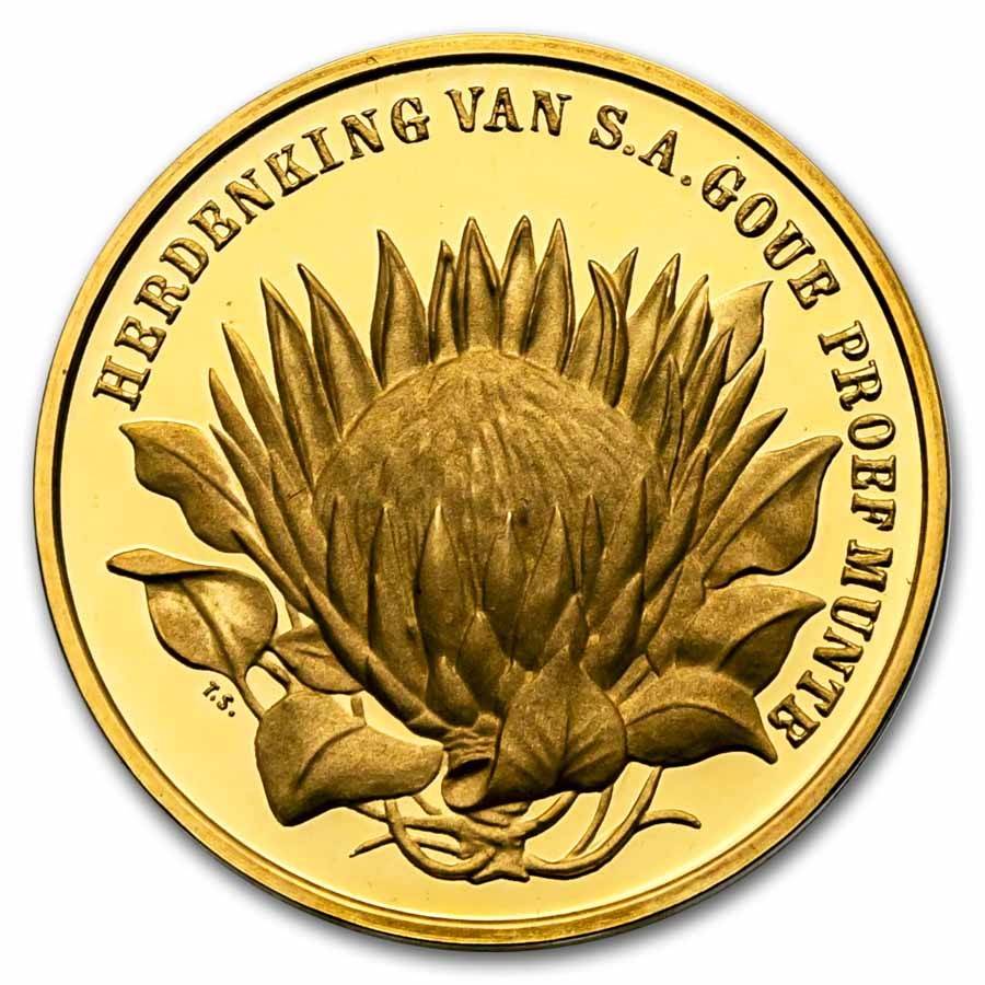 1977 South Africa Gold Medal Commemorating Proof SA Gold w/box