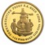 1977 South Africa Gold Medal Commemorating Proof SA Gold w/box