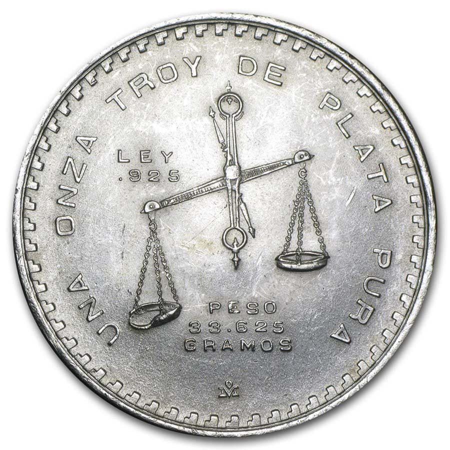 Buy 1978-1980 Mexico 1 oz Silver Onza Balance Scale AU/BU | APMEX