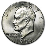 1978 Clad Eisenhower Dollars 20-Coin Roll BU