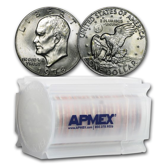 1978 Clad Eisenhower Dollars 20-Coin Roll BU 1978 Clad Eisenhower Dollars 20-Coin Roll BU