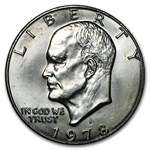 1978-D Eisenhower Dollars 20-Coin Roll BU
