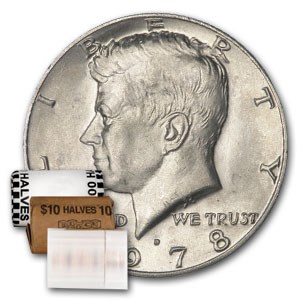 1978-D Kennedy Half Dollar 20-Coin Roll BU 1978-D Kennedy Half Dollar 20-Coin Roll BU