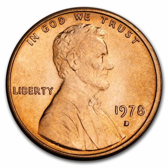 1978-D Lincoln Cent BU (Red)