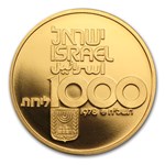 1978 Israel Gold 1000 Lirot Restoration of the Land Proof