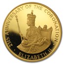 1978 Jamaica Proof Gold 250 Dollars Coronation (w/Case & COA)