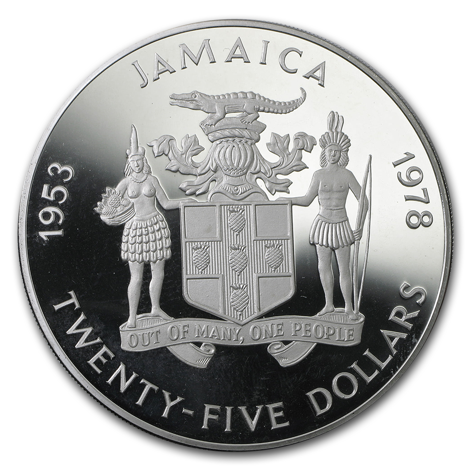 Buy 1978 Jamaica Silver $25 Elizabeth II Coronation Anniv. BU