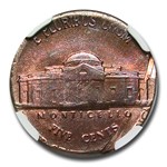 (1978) Jefferson Nickel MS-64 NGC (RB, On Defective 1¢ Blank)