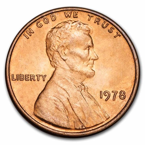 1978 Lincoln Cent BU (Red) 1978 Lincoln Cent BU (Red)