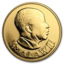 1978 Malawi Gold 250 Kwacha Conservation Series BU