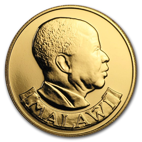 1978 Malawi Gold 250 Kwacha Conservation Series BU 1978 Malawi Gold 250 Kwacha Conservation Series BU