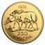 1978 Malawi Gold 250 Kwacha Conservation Series BU