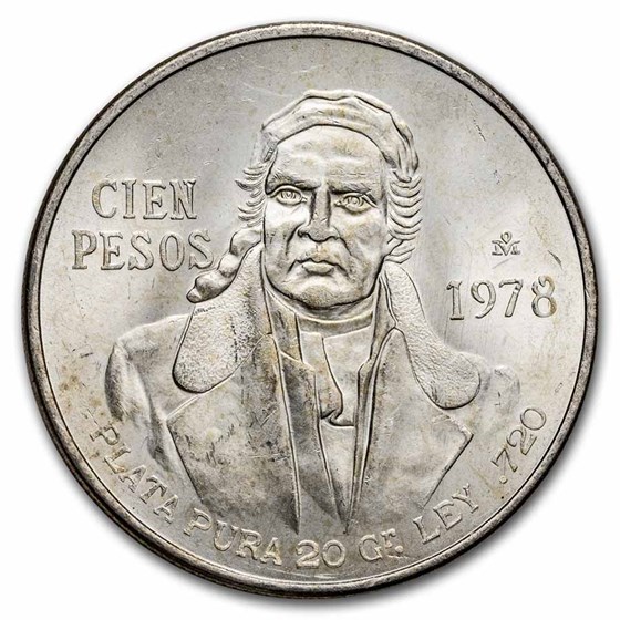 1978 Mexico Silver 100 Pesos BU 1978 Mexico Silver 100 Pesos BU