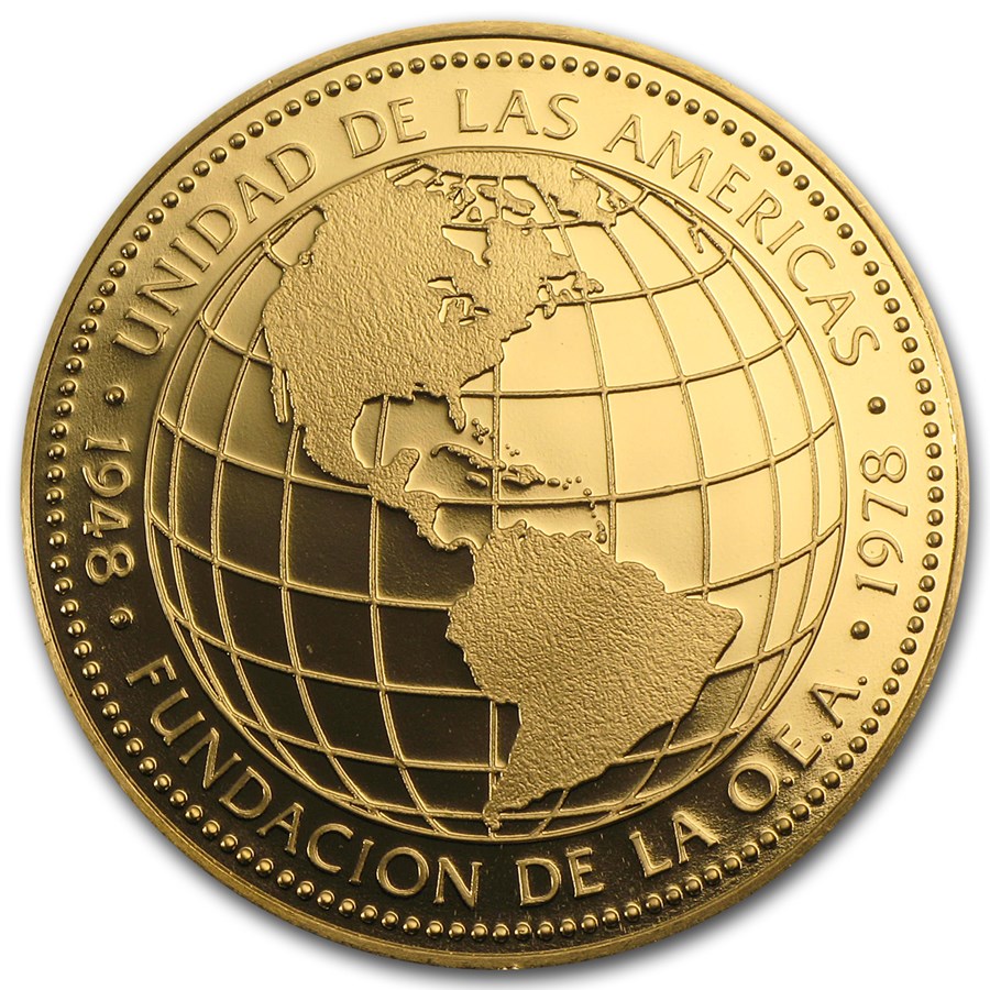 1978 Panama Proof Gold 500 Balboas American States