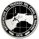 1978 Panama Silver 10 Balboas Canal Treaty Proof