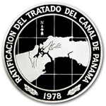 1978 Panama Silver 10 Balboas Canal Treaty Proof