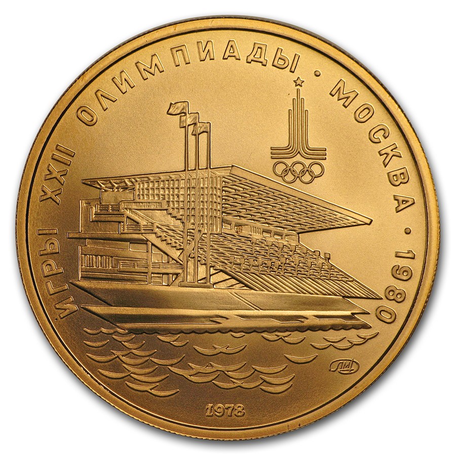 Buy 1978 Russia Gold 100 Roubles Olympic Waterside Stand BU/Proof | APMEX