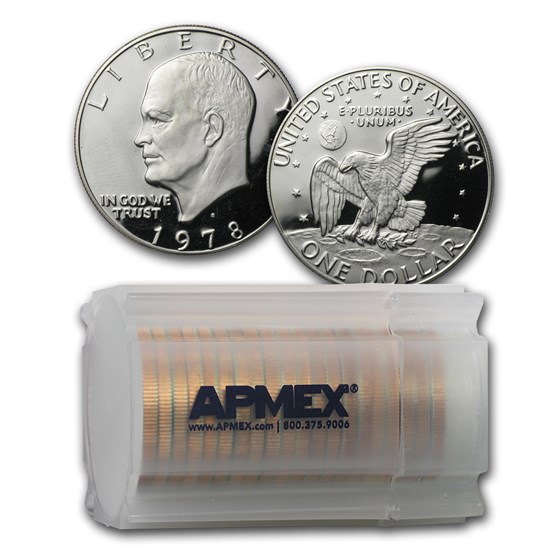 1978-S Eisenhower Dollar 20-Coin Roll Gem Proof 1978-S Eisenhower Dollar 20-Coin Roll Gem Proof