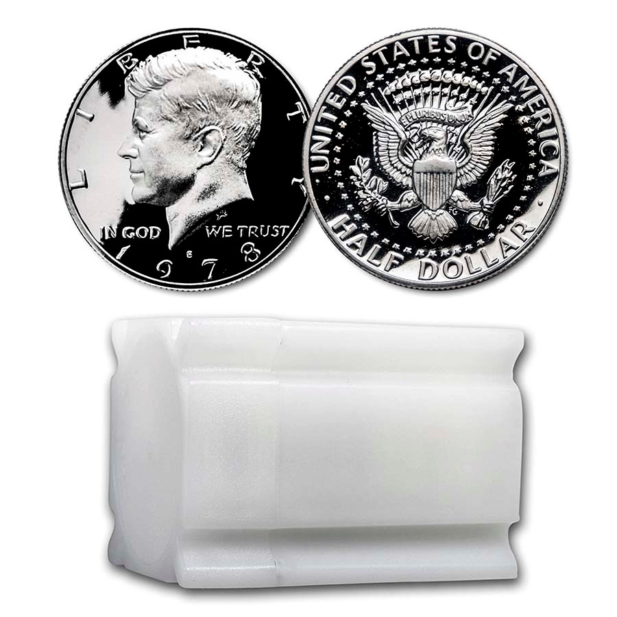 1978-S Kennedy Half Dollar 20-Coin Roll Gem Proof
