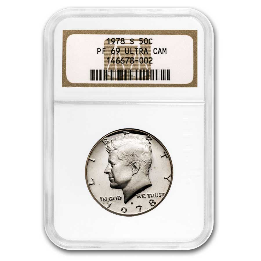NGC PF69/70☆アメリカ 第5-14代大統領 1ドル  硬貨 1978-S Kennedy Half Dollar PF-69 Ultra Cam NGC