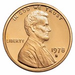 1978-S Lincoln Cent 50-Coin Roll Proof