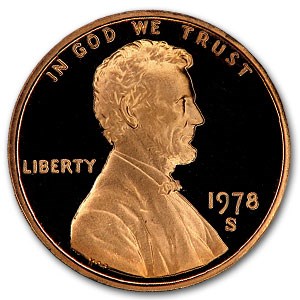 1978-S Lincoln Cent Gem Proof (Red)