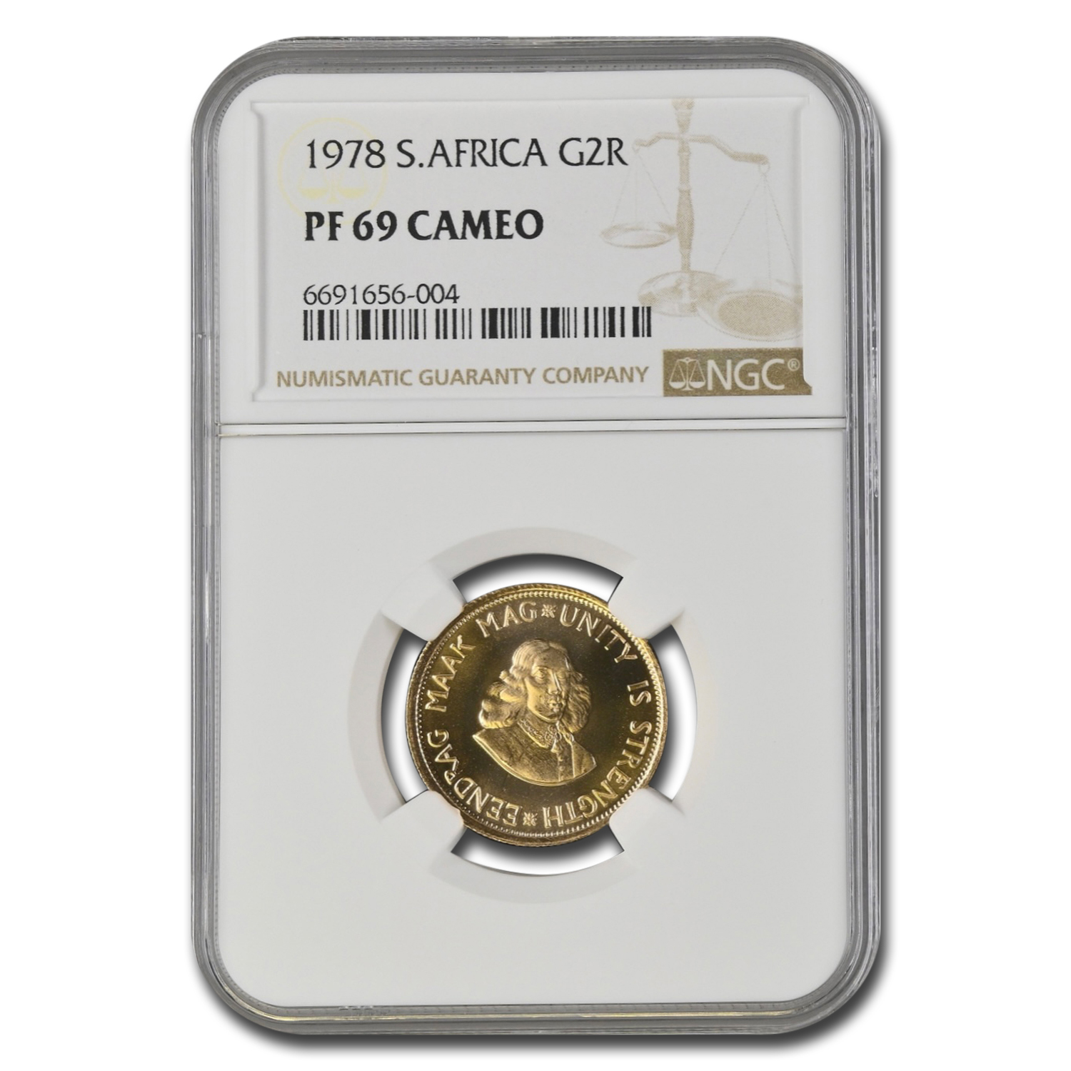 1978 South Africa Gold 2 Rand PF-69 NGC