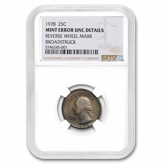 1978 Washington Quarter Uncirculated NGC Mint Error