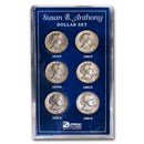 1979/1980-PDS 6-Coin Susan B. Anthony Dollar Set BU