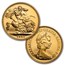 1979-1986 Great Britain 8-Coin Gold Sovereign Proof Set
